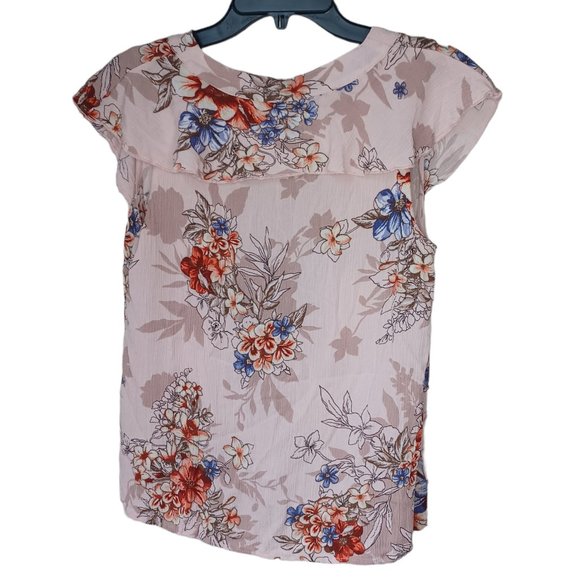 Gimmicks Pink Floral Top Size Medium - Picture 2 of 4